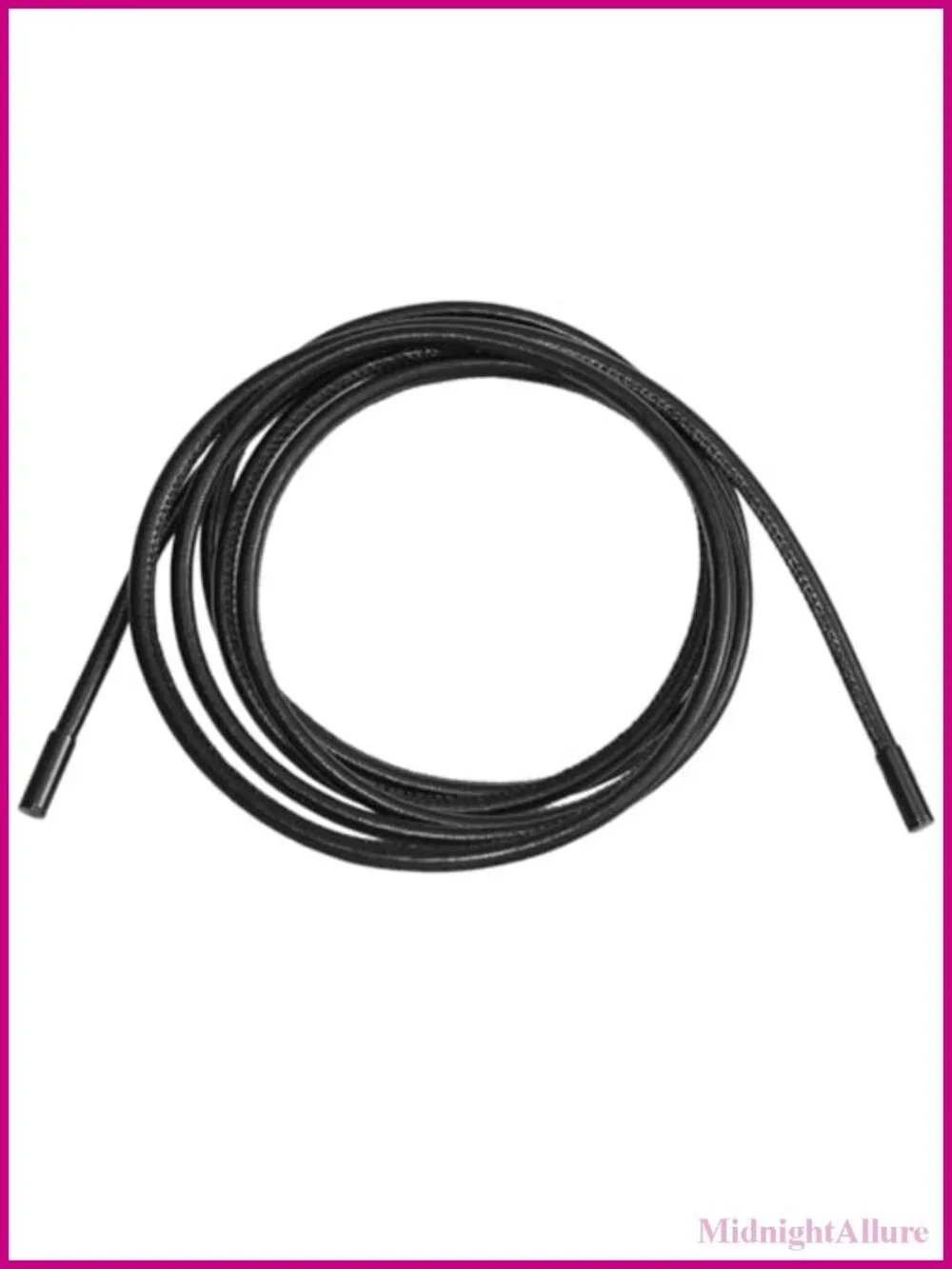 PU Leather Cord String Rope Waist Belt Thin Knotted Tie Waist Strap 63.98 Inch